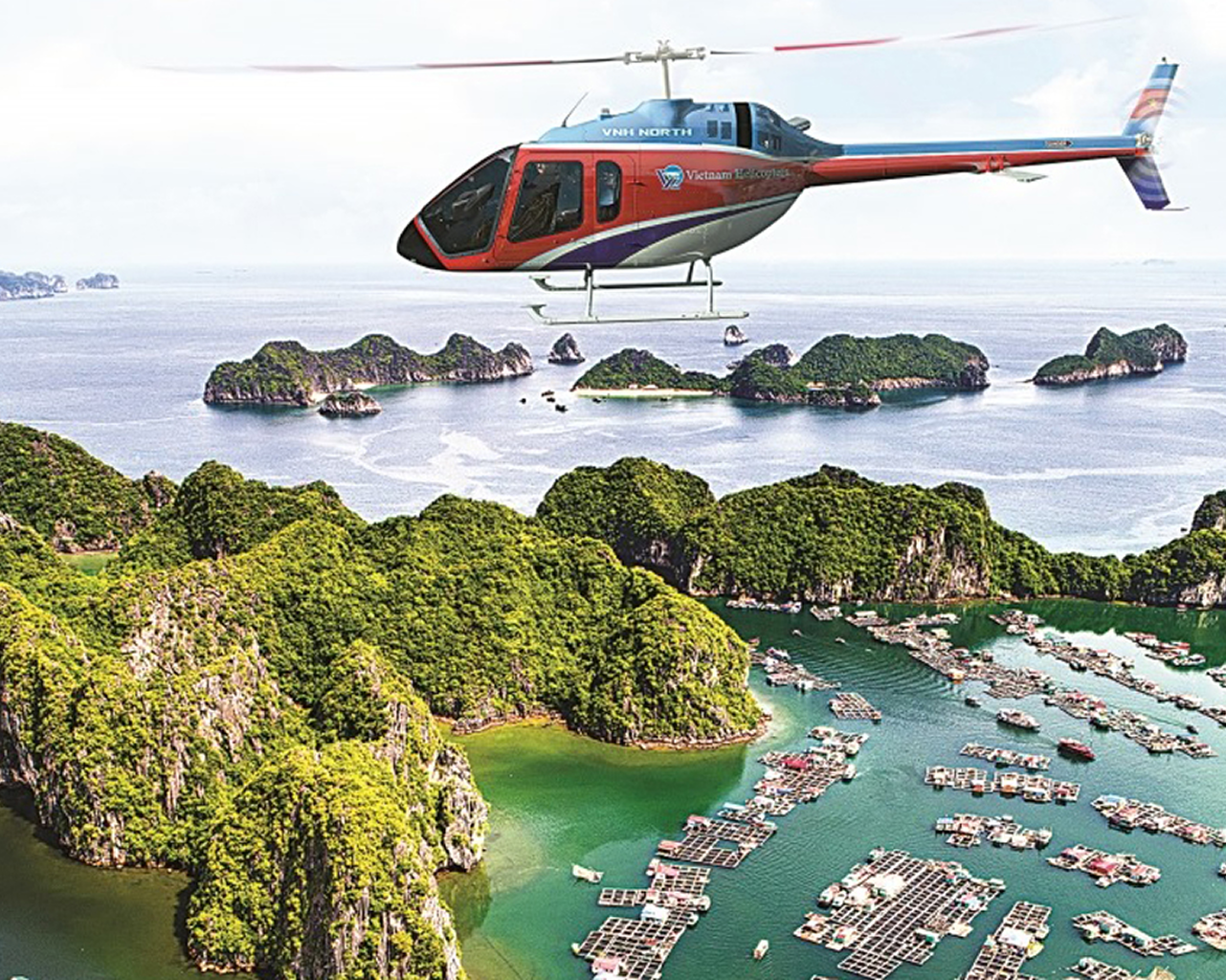 Trải nghiệm trực thăng ngắm Vịnh