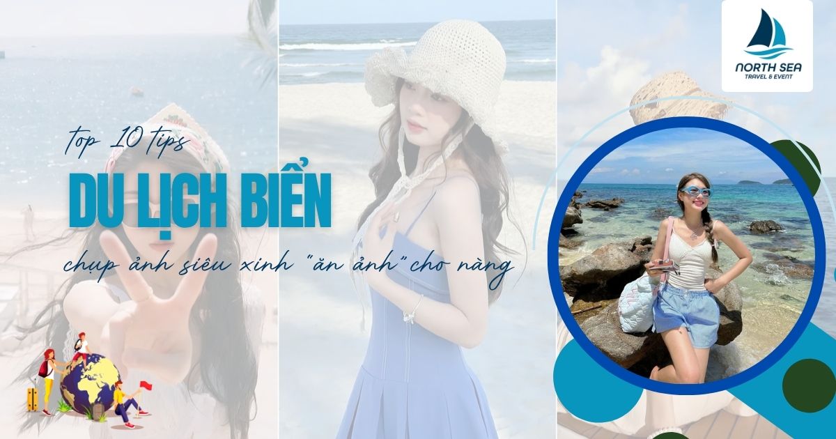 các cách chụp hình đẹp cho các nàng đi du lịch biển